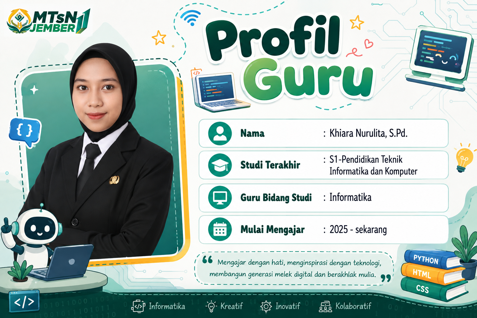 Profil Guru 04 MTsN 11 Jember