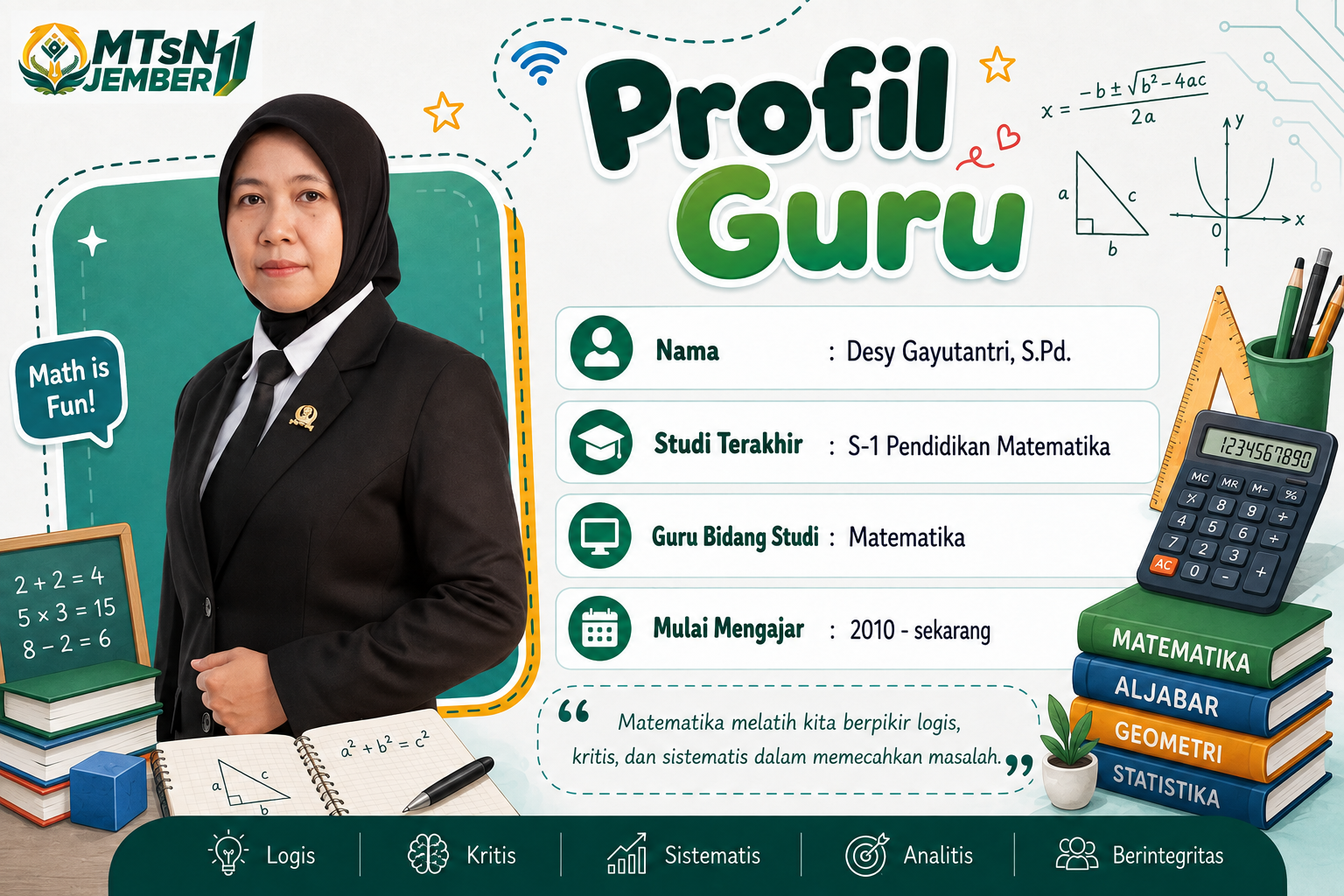 Profil Guru 14 MTsN 11 Jember